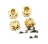QOAKSDY Parti RC per TRX-4 per TRX-6 4 Pezzi 5/8/9/10/11/12/15/20mm Heavy Duty Brass 12mm Mozzi Esagonali per Ruote Adattatore Esteso Parti per Modelli di Auto RC 1/10 Modifica(8mm)