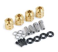QOAKSDY Parti RC per TRX-4 per TRX-6 4 Pezzi 5/8/9/10/11/12/15/20mm Heavy Duty Brass 12mm Mozzi Esagonali per Ruote Adattatore Esteso Parti per Modelli di Auto RC 1/10 Modifica(15mm)