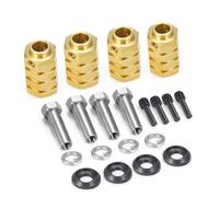 QOAKSDY Parti RC per TRX-4 per TRX-6 4 Pezzi 5/8/9/10/11/12/15/20mm Heavy Duty Brass 12mm Mozzi Esagonali per Ruote Adattatore Esteso Parti per Modelli di Auto RC 1/10 Modifica(20mm)