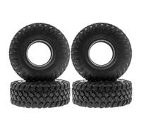 QOAKSDY Pneumatici RC per Axial per SCX10 per Wraith RR10 per Capra RBX10 per Traxxas per TRX4 1/10 RC Crawler Car 128mm 2. Pneumatico in Gomma Ruota