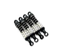 QOAKSDY RC Ammortizzatori per MN per MN78 1/12 RC Parti di Automobili 4 Pezzi in Metallo Non Idraulico Esterno per Ammortizzatore A Molla Set Ammortizzatori Aggiornamento(Black)