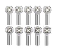 QOAKSDY RC Teile 10 Pezzi in Lega di Alluminio M4 Supporto per Testa A Sfera Tirante Tirante estremità Giunti Sferici in Senso Orario Filo per 1/10 RC Crawler Parti di Automobili