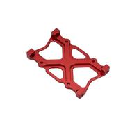 QOAKSDY RC Teile Compatibile con Axial per SCX10 1/10 RC Accessori di Aggiornamento Pezzi di Ricambio 1 Pz Scheda Batteria Staffa di Montaggio Telaio in Alluminio(Red)