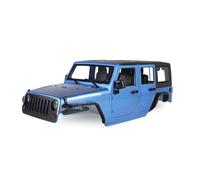 QOAKSDY RC Teile Compatibile con Axial per SCX10 90046 90047 per RGT EX86100 per Wrangler per Rubicon Body Kit in Plastica Dura Auto Borsette 1/10 RC Crawler Auto(Blue)