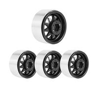 QOAKSDY RC Teile Compatibile con Axial per SCX10 90046 per TRX4 D90 1/10 RC Crawler Parti di Aggiornamento 4 Pezzi 1.9 Cerchione Mozzo Ruota Beadlock in Metallo