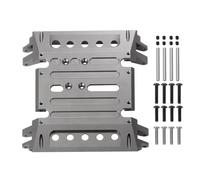 QOAKSDY RC Teile Compatibile con Axial per Wraith 90018 1/10 RC Crawler Auto Parti di Aggiornamento in Alluminio per Telaio Piastra Paramotore Centro Cambio Supporto di Montaggio(Gray)
