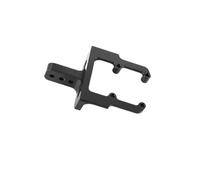 QOAKSDY RC Teile Compatibile con Axial Scx10 PRO 90046 AR44 1/10 RC Car Accessori Aggiornamenti Parti Supporto Servo Posteriore Rialzato in Metallo(Black)