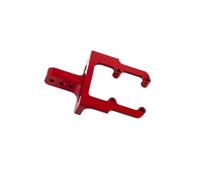 QOAKSDY RC Teile Compatibile con Axial Scx10 PRO 90046 AR44 1/10 RC Car Accessori Aggiornamenti Parti Supporto Servo Posteriore Rialzato in Metallo(Red)