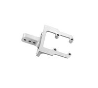 QOAKSDY RC Teile Compatibile con Axial Scx10 PRO 90046 AR44 1/10 RC Car Accessori Aggiornamenti Parti Supporto Servo Posteriore Rialzato in Metallo(Silver)