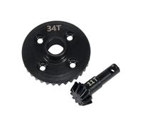 QOAKSDY RC Teile Compatibile con Defender per Bronco K5 per TRX6 1/10 RC Crawler Car Upgrade 1 Set Acciaio Overdrive Underdrive ASSE Gear Differenziale Pignone(Stock Gear)