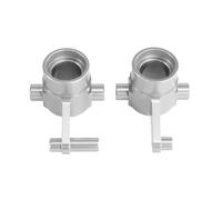QOAKSDY RC Teile Compatibile con Huang per Bo per Hz ZP1001 ZP1002 ZP1003 ZP1004 ZP1006 ZP1007 ZP1008 ZP1009 1/10 RC Auto Aggiornamento Parti della Tazza dello Sterzo in Metallo(Silver)