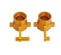 QOAKSDY RC Teile Compatibile con Huang per Bo per Hz ZP1001 ZP1002 ZP1003 ZP1004 ZP1006 ZP1007 ZP1008 ZP1009 1/10 RC Auto Aggiornamento Parti della Tazza dello Sterzo in Metallo(Yellow)