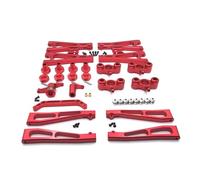 QOAKSDY RC Teile Compatibile con JLB J3 1/10 RC Parti di Automobili Modifica di Aggiornamento in Metallo Tazza dello Sterzo per Braccio Oscillante Gruppo Sterzo 17mm Combinatore(Red)