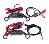QOAKSDY RC Teile Compatibile con Maxx per WideMaxx per Small X 89086-4 1/10 RC Crawler Upgrade Part per Mini rc Cars Faro Anteriore Posteriore Faretto