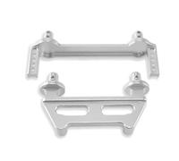 QOAKSDY RC Teile Compatibile con MJX per Hyper per Go 16208 16209 H16 H16BM Anteriore Posteriore Pilastri del Corpo 1/16 RC Auto in Metallo Parti di Aggiornamento(Silver)