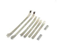 QOAKSDY RC Teile Compatibile con MN per MN82 LC79 1/12 RC per Il Modello di Parti di Auto Accessori in Acciaio Aggiornamento Assale Posteriore Fisso per Piastra Molla