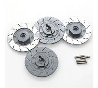 QOAKSDY RC Teile Compatibile con Sakura D4 per On-Road per Auto da per Corsa 1/10 RC Parti di Automobili 4 Pezzi Freno A Disco in Metallo Cerchione Scatola Adattatore Esagonale 12 Mm(Gray)