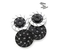 QOAKSDY RC Teile Compatibile con Sakura D4 per On-Road per Auto da per Corsa 1/10 RC Parti di Automobili 4 Pezzi Freno A Disco in Metallo Cerchione Scatola Adattatore Esagonale 12 Mm(Black)