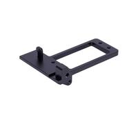 QOAKSDY RC Teile Compatibile con SCX10 III AR45P Assale A Portale per LCG per Telaio Centro di gravità Basso Staffa Servo CNC Assale Anteriore Bat Servo Mount 1/10(Black)