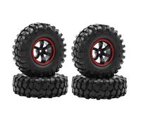 QOAKSDY RC Teile Compatibile con SCX10 Telecomando RC per Modello di Auto per Arrampicata Pneumatico Simulato Ghiaia Pneumatico 1.9" Pneumatici 108mm Ruota 12mm Mozzo Esagonale