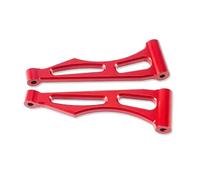 QOAKSDY RC Teile Compatibile con SCY 16101 16102 PRO 16103 Braccio di Sospensione in Lega di Alluminio Bracci Oscillanti Posteriori Superiori Parti di Aggiornamento 1/16 RC Car(Red)