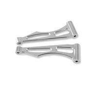 QOAKSDY RC Teile Compatibile con SCY 16101 16102 PRO 16103 Braccio di Sospensione in Lega di Alluminio Bracci Oscillanti Posteriori Superiori Parti di Aggiornamento 1/16 RC Car(Silver)