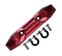 QOAKSDY RC Teile Compatibile con Traxxas per E-Revo 2.0 86086-4 4X4 per VXL per Monster Truck 1/10 RC Auto Aggiornamento Paraurti Posteriore in Metallo con Gancio di Traino 5335X(Red)