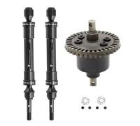 QOAKSDY RC Teile Compatibile con Traxxas per Slash 4x4 per Huanqi per Veicoli Fuoristrada di Breve Durata Aggiornamento Albero Motore per Gruppo Differenziale Ad Ingranaggi in Metallo(Front)