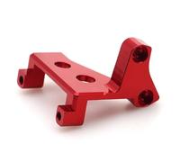 QOAKSDY RC Teile Compatibile con Traxxas TRX-4 1/10 rc Cars Sostituzione Supporto Servo in Lega di Alluminio rc Cars Parte di Riparazione Scatola del Cambio Blocco Diff Supporto Servo(Red)
