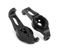 QOAKSDY RC Teile Compatibile con Traxxas TRX-4 1/10 RC Crawler Car Upgrade Parts Accessori 2 Pezzi in Lega di Alluminio Anteriore ASSE Caster Blocco C-Hub Carrier(Black)