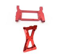 QOAKSDY RC Teile Compatibile con TRX-4 1/10 RC Crawler Auto Parti di Aggiornamento Anteriore in Alluminio Posteriore per Supporti del Fascio Traversa del Telaio(Red,Rear And Front)
