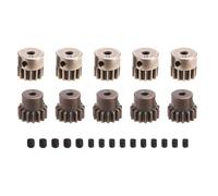 QOAKSDY RC Teile Compatibile con TRX4 D90 D110 per Axial per Scx10 90046 10 Pezzi Pignone in Acciaio 32P 5mm 13T 15T Parti di Aggiornamento