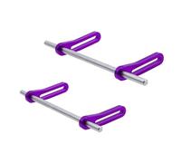 QOAKSDY RC Teile Compatibile con TRX4 per SCX10 per Capra per Dodge per Power per Wagon Parti di Aggiornamento Anteriore Posteriore Bull Bar per 1/10 RC Crawler Accessori(Purple)