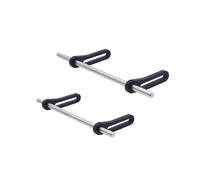 QOAKSDY RC Teile Compatibile con TRX4 per SCX10 per Capra per Dodge per Power per Wagon Parti di Aggiornamento Anteriore Posteriore Bull Bar per 1/10 RC Crawler Accessori(Black)