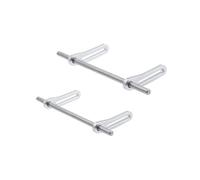 QOAKSDY RC Teile Compatibile con TRX4 per SCX10 per Capra per Dodge per Power per Wagon Parti di Aggiornamento Anteriore Posteriore Bull Bar per 1/10 RC Crawler Accessori(Silver)