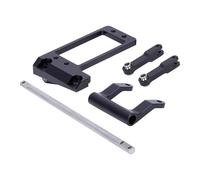 QOAKSDY RC Teile Compatibile con VP per Capra F9 Servo Mount con Collegamento dello Sterzo Idraulico per 1/10 RC Crawler Car Portal Assale per LCG per Telaio(Black)