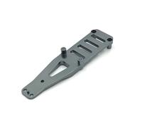 QOAKSDY RC Teile Compatibile con WLtoys 124006 12423 12427 12428 12429 1/12 RC Parti di Automobili Accessori Metallo Aggiornato Secondo Piano Lastra(Gray)