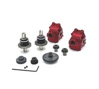 QOAKSDY RC Teile Compatibile con WLtoys 124007 124017 124019 144001 144010 144002 per RIaarIo XDKJ-001 XDKJ-006 AM-X12 1/14 1/12 RC Set di Montaggio in Metallo per Auto(Red)