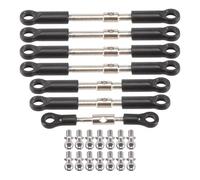 QOAKSDY RC Teile Compatibile con Wltoys 144001 144010 124017 124019 Pezzi di Ricambio per Auto RC 7 Pezzi Tirante Anteriore Posteriore Servo Asta di Collegamento con Vite A Testa Sferica