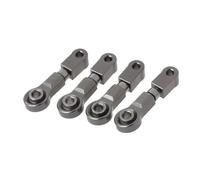 QOAKSDY RC Teile Compatibile con Wltoys P929 P939 K969 K979 K989 K999 1/28 Auto RC 4pcs Metal Aggiornata Superiore per Il Braccio di per Swing(Gray)