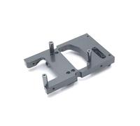 QOAKSDY RC Teile Compatibile con WPL C14 C24 B14 B24 per MN D90 D91 D96 99S per HengLong per JJRC per FeiYu RC Parti di Automobili Aggiornamento in Metallo Servo Mount(Gray)