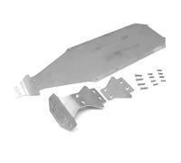 QOAKSDY RC Teile per Arrma per Kraton per EXB 1/8 RC Auto Parti di Aggiornamento 3 Pezzi in Acciaio per Telaio Armatura Protezione Protezione Piastra Paramotore