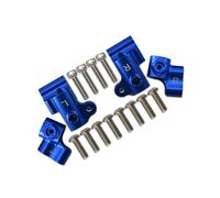 QOAKSDY RC Teile per ARRMA per Outcast per Notorious 6S per BLX 1/8 RC Auto Anteriore in Metallo Posteriore Corpo Post Mount Shell Colonna Fissa per Staffa Sedile(Blue)