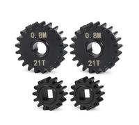 QOAKSDY RC Teile per Axial per Capra F9 per SCX10 III AR45P ASSE Aggiornamento Heavy Duty 32P Overdrive Portal Gear Set per 1/10 RC Crawler Rigs(21T 14T)