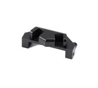 QOAKSDY RC Teile per Axial per Capra per Currie F9 CP44 Portal Axle Aggiornamento Alluminio Posteriore Collegamento Superiore Riser Mount per 1/10 RC Crawler(Black)