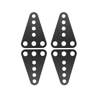 QOAKSDY RC Teile per Axial per SCX10 4 Pezzi Ammortizzatore in Alluminio Torre di Sollevamento Inferiore Regola Supporto Parti di Aggiornamento per Auto Cingolate RC 1/10(Black)