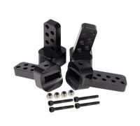 QOAKSDY RC Teile per Axial per SCX10 II per Telaio Fai da Te 90046 Parti in Alluminio CNC Collegamento ASSE Riser 4 Angoli Supporti Anti-Squat 1/10 RC Crawler(Black)