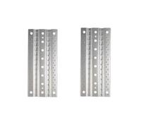 QOAKSDY RC Teile per Axial per SCX10 per Traxxas per TRX4 1/10 RC Crawler Car Kit 2 Pezzi per Scala in Metallo Sabbia Rampe di Recupero Scheda per Scheda di per Fuga(Silver)