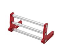 QOAKSDY RC Teile per Axial per SCX10 per TRX4 FJ40 per Dodge per LCG per Telaio in Alluminio Bull Bar 1/10 RC Crawler Paraurti Anteriore(Red)