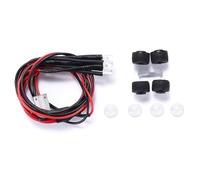 QOAKSDY RC Teile per Axial per SCX24 1/24 RC Crawler Parti di Aggiornamento per Auto Accessori 4 Pezzi Copertura della Luce Faretto Paralume per Tetto